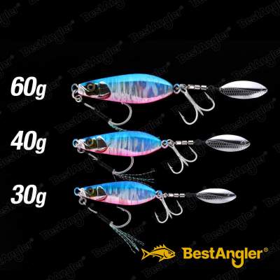 Jackall Big Backer E-Blade W 60g Blau & Pink