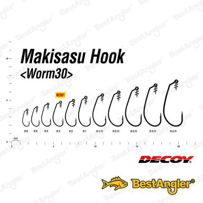 DECOY Worm 30 Makisasu Hook #1 - 828984