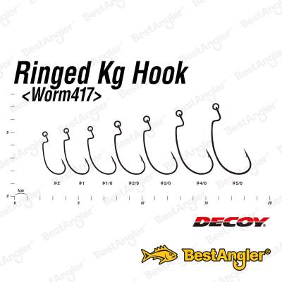 DECOY Worm 417 Ringed Kg Hook #4/0 - 828908
