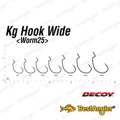 DECOY Worm 25 Kg Hook Wide #2/0 - 823446