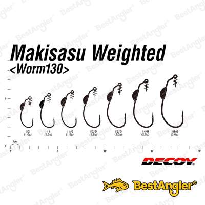 DECOY Worm 130 Makisasu Weighted #3/0 - 829110