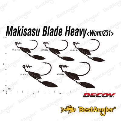 DECOY Worm 231 Makisasu Blade Heavy #1/0 11g - 404959