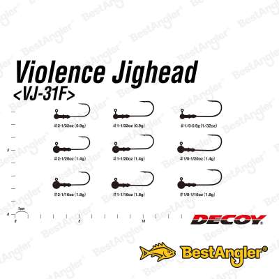 DECOY VJ-31F Violence Jighead #1