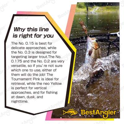 Varivas Super Trout Area PE X4 75 m Neo Yellow