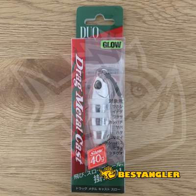 DUO Drag Metal Cast SLOW 40g Zebra Glow - PDA0101