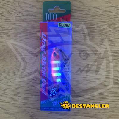 DUO Drag Metal Cast SLOW 20g Pink Zebra Glow - PDA0171 - UV