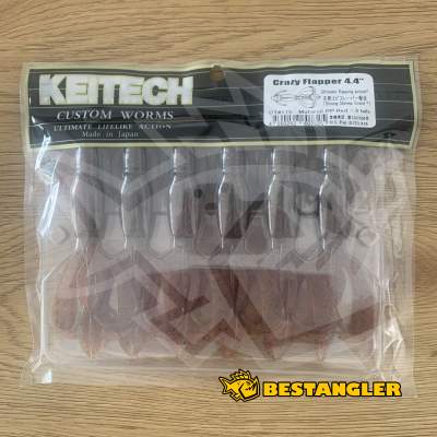 Keitech Crazy Flapper 4.4" Motoroil PP. Red - CT#17