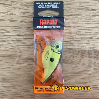 Rapala BX Mid Brat 05 Chartreuse Shad - BXMB05 CSD