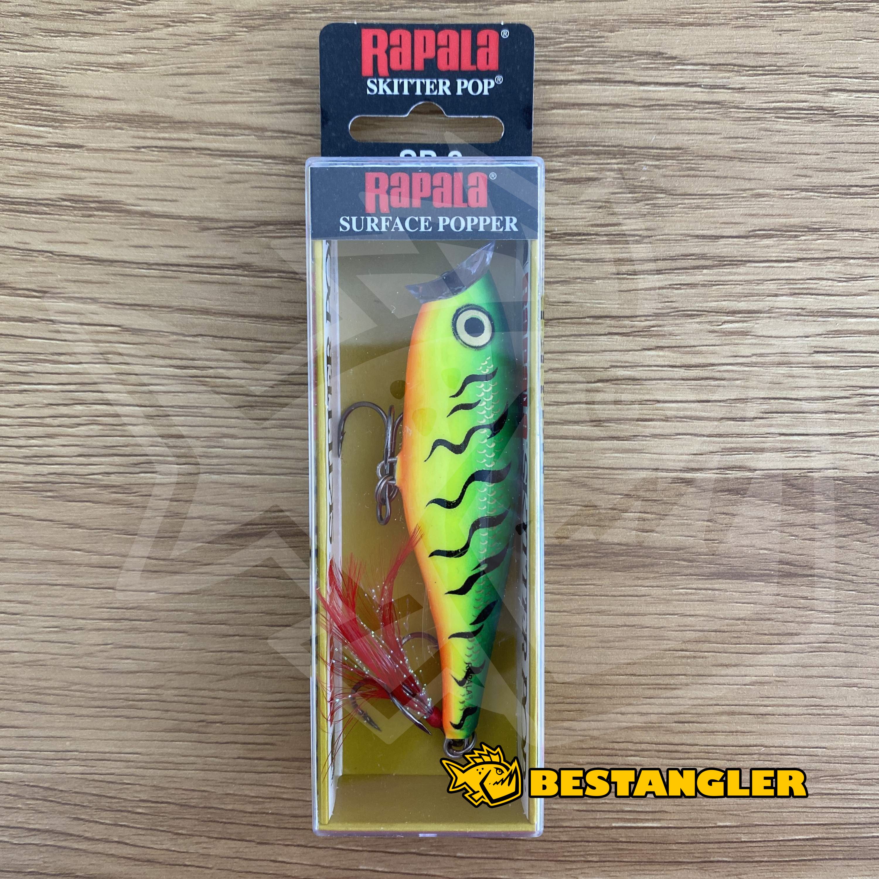 Rapala Skitter Pop SP09-FT Firetiger 3 1/2 90mm Topwater Bass Popper Lure