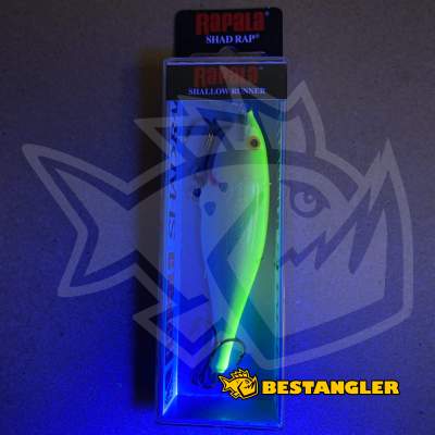 Rapala Shallow Shad Rap 09 Silver Fluorescent Chartreuse - SSR09 SFC - UV