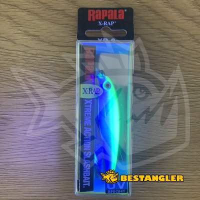 Rapala X-Rap 08 Silver Fluorescent Chartreuse UV - XR08 SFCU - UV