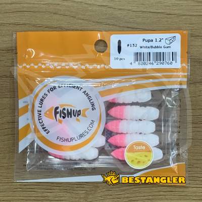 FishUp Pupa 1.2" #132 White / Bubble Gum