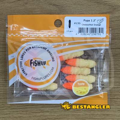 FishUp Pupa 1.2" #135 Cheese / Hot Orange