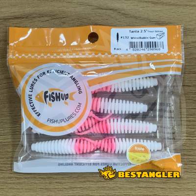 FishUp Tanta 2.5" #132 White / Bubble Gum