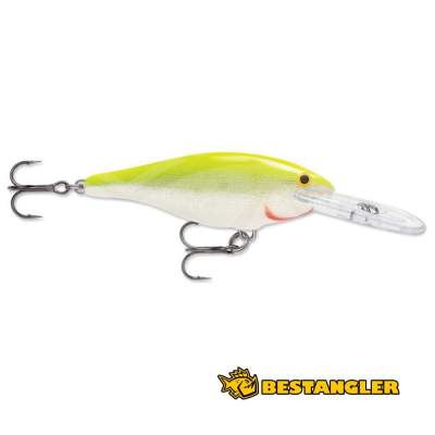 Rapala Shad Rap 07 Silver Fluorescent Chartreuse - SR07 SFC