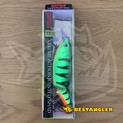 Rapala X-Rap Jointed Shad 13 Fire Perch - XJS13 FP - UV