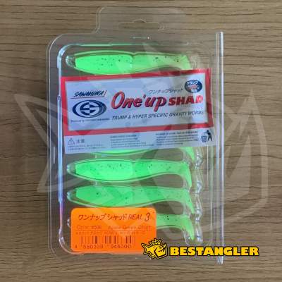 Sawamura One Up Shad 3" #086 Apple Green Chart - UV