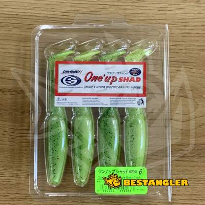 Sawamura One Up Shad 6" #086 Apple Green Chart