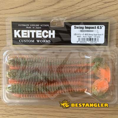 Keitech Swing Impact 4.5" Fire Tiger - #449