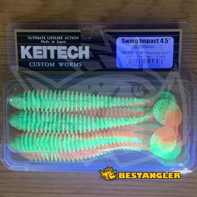 Keitech Swing Impact 4.5" Fire Tiger - #449 - UV