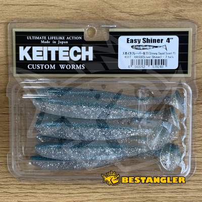 Keitech Easy Shiner 4" Hasu (Silver Shiner) - #431
