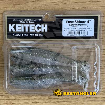 Keitech Easy Shiner 4" Silver Flash Minnow - #416