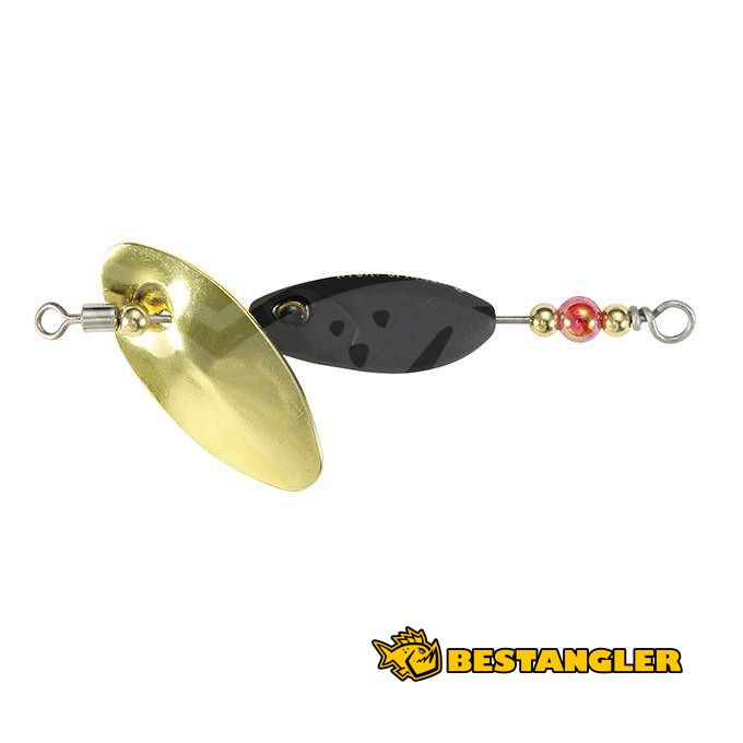Six Rivers Inline Spinner - Black/Gold , 1/4oz