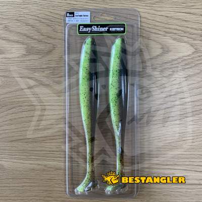 Keitech Easy Shiner 8" Green Pumpkin Chartreuse - #401