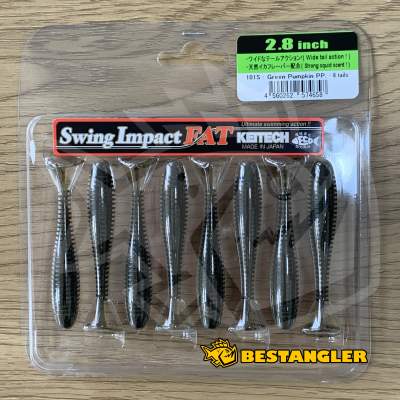 Keitech FAT Swing Impact 2.8" Green Pumpkin PP. - #101