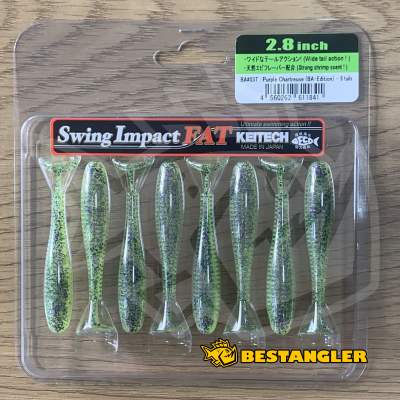 Keitech FAT Swing Impact 2.8" Purple Chartreuse - BA#03