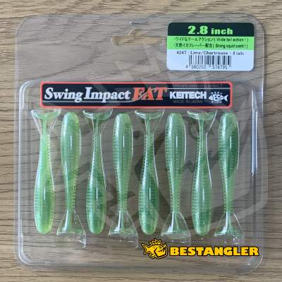 Keitech FAT Swing Impact 2.8" Lime / Chartreuse - #424