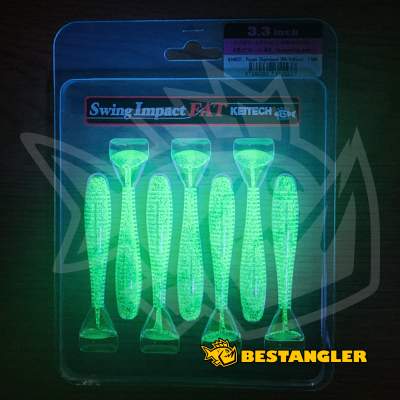 Keitech FAT Swing Impact 3.3" Purple Chartreuse - BA#03 - UV
