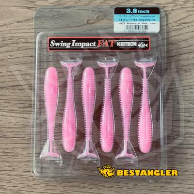 Keitech FAT Swing Impact 3.8" Bubblegum Shad - #442