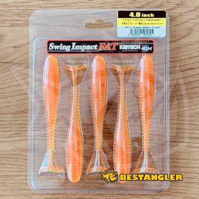 Keitech FAT Swing Impact 4.8" Orange Shiner - #441