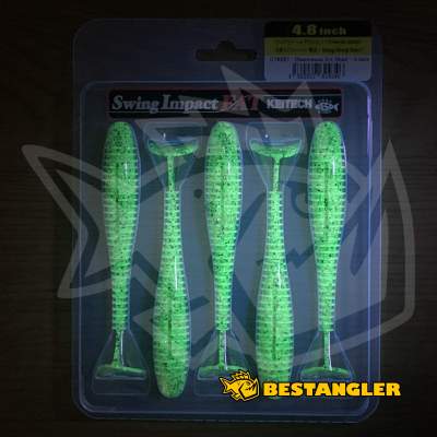 Keitech FAT Swing Impact 4.8 Chartreuse Ice Shad