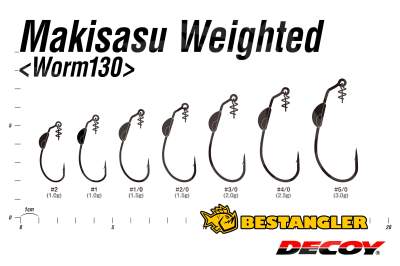 DECOY Worm 130 Makisasu Weighted #4/0 - 829127