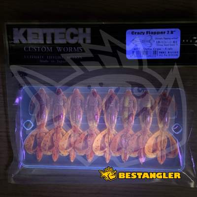 Keitech Crazy Flapper 2.8" Delta Craw - #407 - UV1