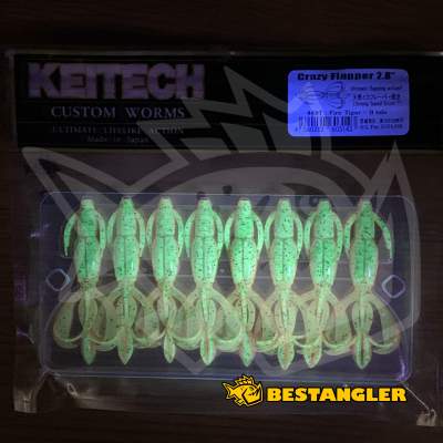 Keitech Crazy Flapper 2.8" Fire Tiger - #449 - UV1