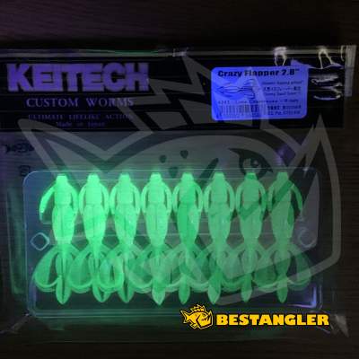 Keitech Crazy Flapper 2.8" Lime / Chartreuse - #424 - UV1