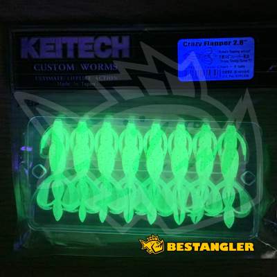 Keitech Crazy Flapper 2.8" Toxic Chart - LT#25 - UV1