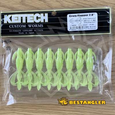 Keitech Crazy Flapper 2.8" Toxic Chart - LT#25