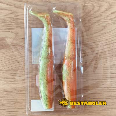 Sawamura One Up Shad 10" PIKE LTD #076 Orange Green