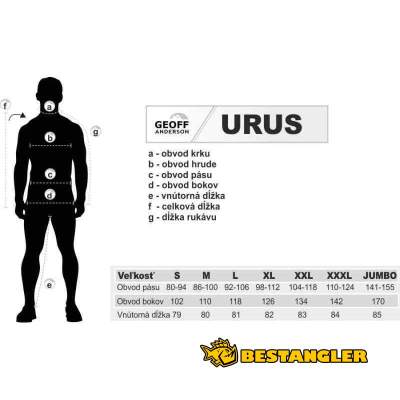Geoff Anderson kalhoty Urus 6 černé