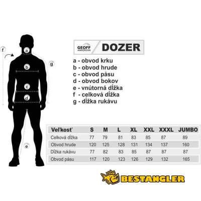 Geoff Anderson bunda Dozer 6 černá