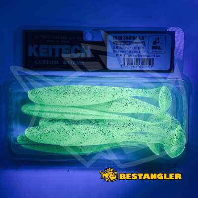 Keitech Easy Shiner 4.5" Lightning Chartreuse - CT#41 - UV
