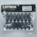 Keitech Crazy Flapper 3.6" Black Blue - #413