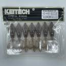 Keitech Crazy Flapper 3.6" Electric Smoke Craw - #462