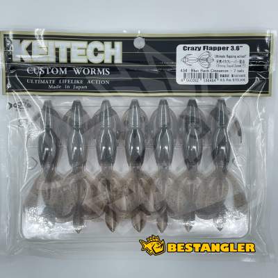 Keitech Crazy Flapper 3.6" Blue Back Cinnamon - #434