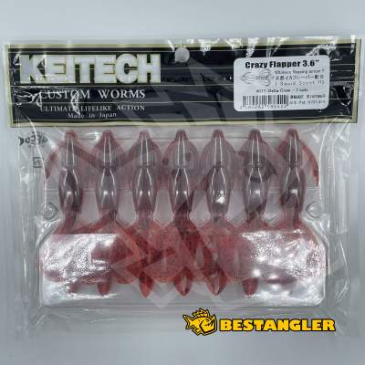Keitech Crazy Flapper 3.6" Delta Craw - #407