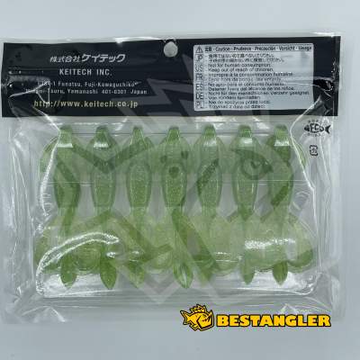 Keitech Crazy Flapper 3.6" Lime / Chartreuse - #424